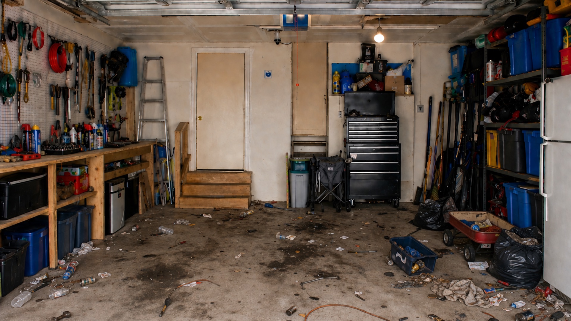 After: Garage cleanout transformation